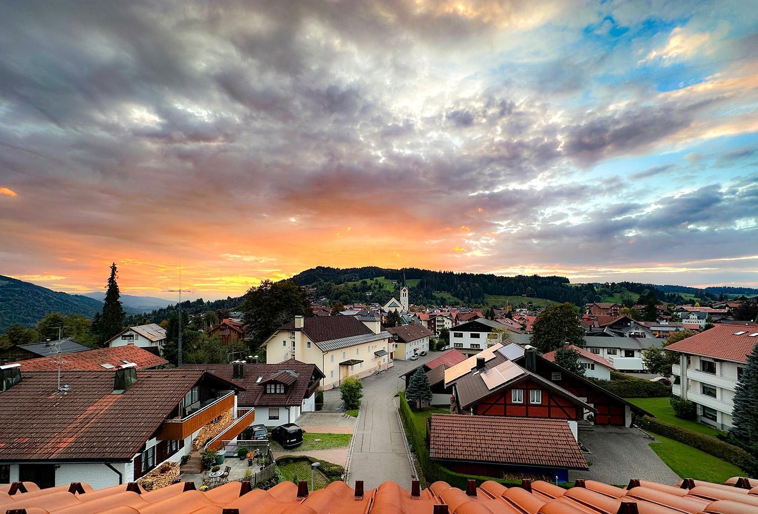 Giebelblick-D Lägenhet Oberstaufen Exteriör bild